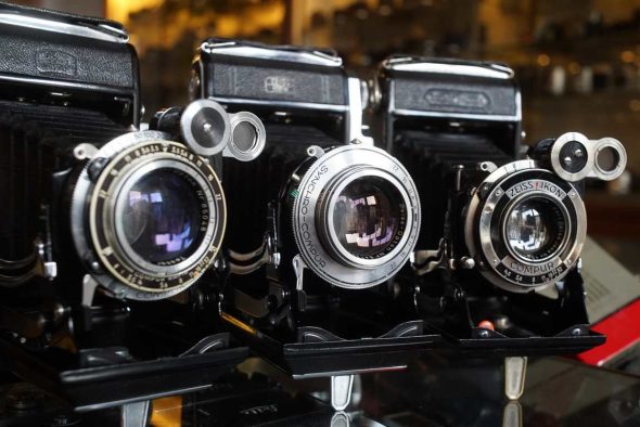 Lot of 3 Zeiss Ikonta Cameras 2x Super Ikonta, 1x Mess-Ikonta