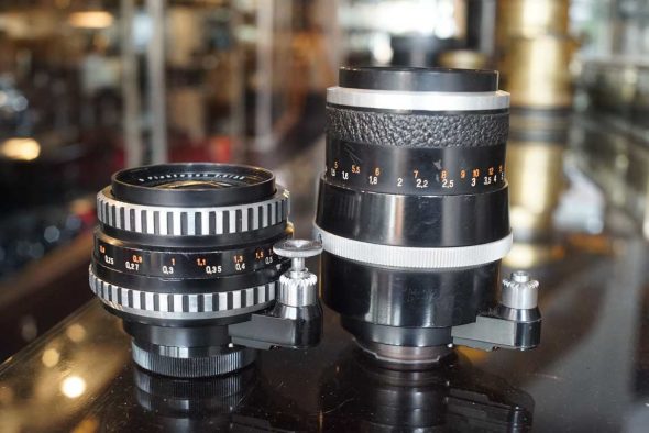 Carl Zeiss AusJena Flektogon 35mm f/2.8 + Sonnar 135mm f/4 lens set, Exakta mount