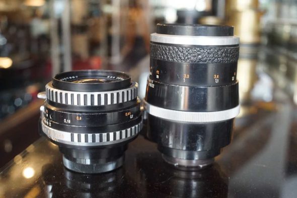 Carl Zeiss AusJena Flektogon 35mm f/2.8 + Sonnar 135mm f/4 lens set, Exakta mount