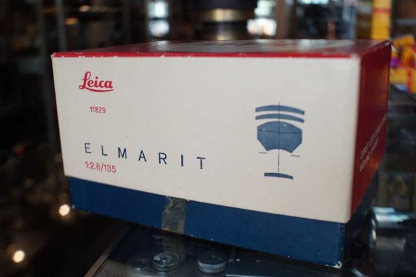 Leica Leitz 11829 Elmarit 135mm F/2.8, with goggles, Leica M-mount, boxed
