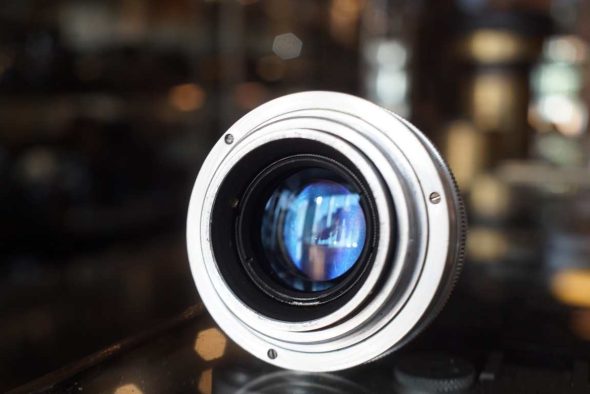 Jupiter-8 50mm f/2 chrome lens in leica screw mount