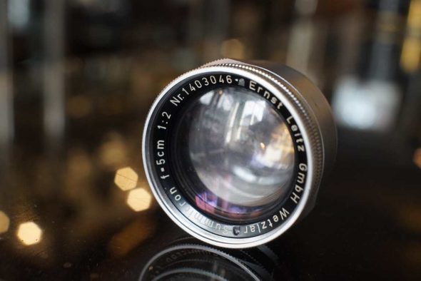 Leica Leitz Summicron F=5cm F/2 lens, in and for parts, OUTLET