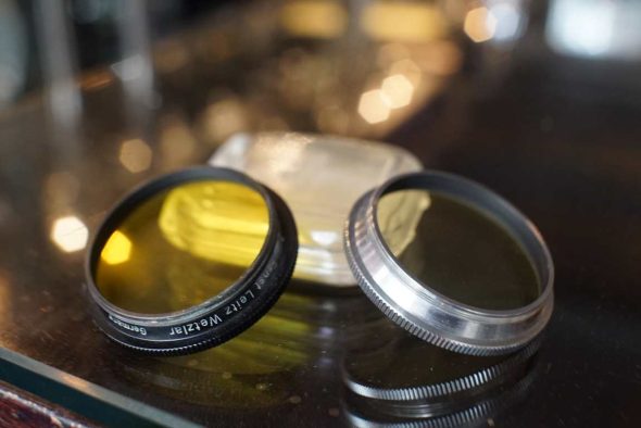 Leica Yellow and Light Yellow contrast filters for Summitar LTM lens