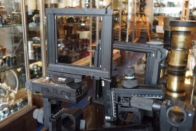 Sinar P2 large format monorail camera system (5×7”)