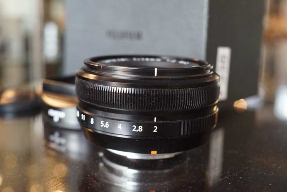 Fujifilm XF 18mm F/2 prime lens, boxed
