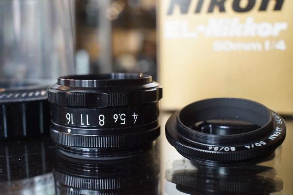 Nikon EL-Nikkor 50mm F/4 enlarging / darkroom lens, boxed