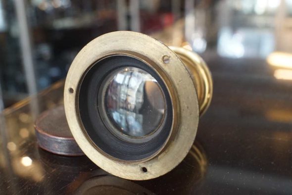 early Steinheil Aplanat 19 (280mm) lin brass lens