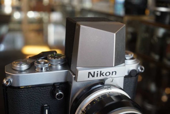 Nikon F2 silver + DA-1 finder + Nikkor 35mm F2.8 lens, collectible