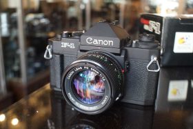 Canon new F-1 kit + nFD 50mm f/1.4 (body with box)