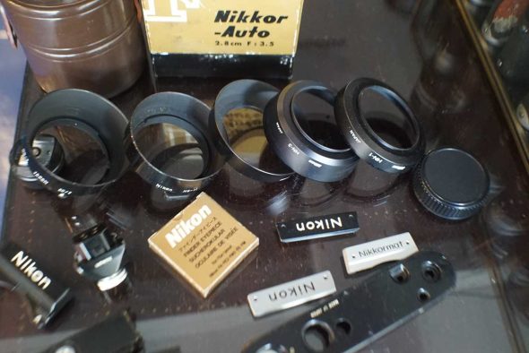 Huge Nikon F/F2/Nikkormat accessory and parts lot