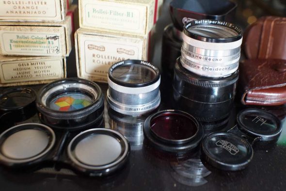 Big lot of many Rollei Bay 1 and earlier accessories, some boxed