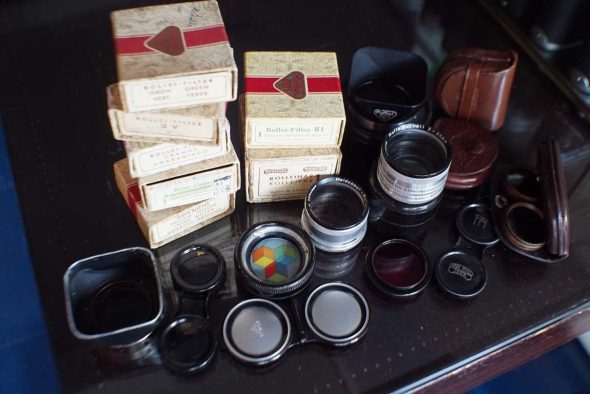 Big lot of many Rollei Bay 1 and earlier accessories, some boxed