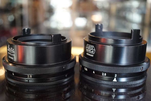 Leica Leitz VTROO + VTOOX aperture setting rings