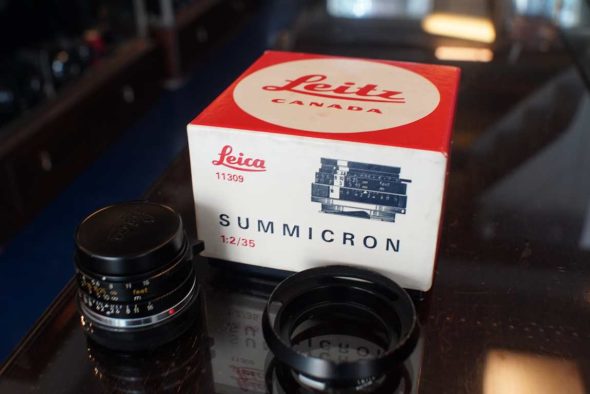 Leica Leitz Summicron 35mm F/2 version III, boxed