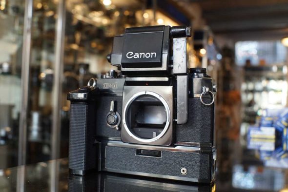 Canon F-1 + Servo EF Finder + Power Winder F, OUTLET