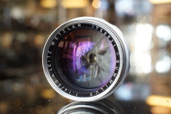Leica Leitz Summilux 50mm F/1.4 V1 chrome, M-Mount