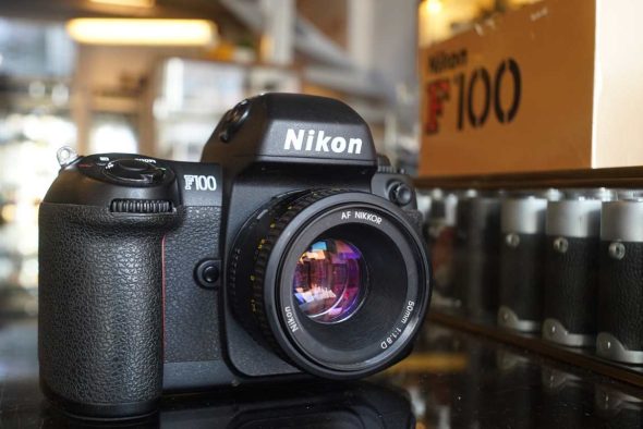 Nikon F100 + AF Nikkor 50mm f/1.8 D, body boxed