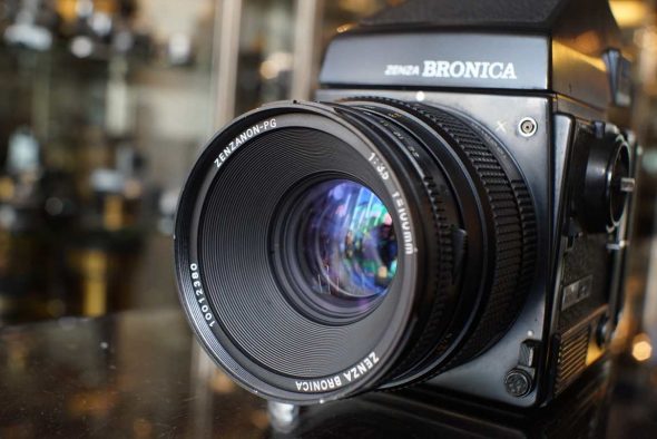 Bronica GS-1 w/ AE prism + 6×6 back + Zenzanon-PG 100mm f/3.5 kit