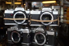 Lot of 4x different Minolta 35mm SLR cameras, OUTLET