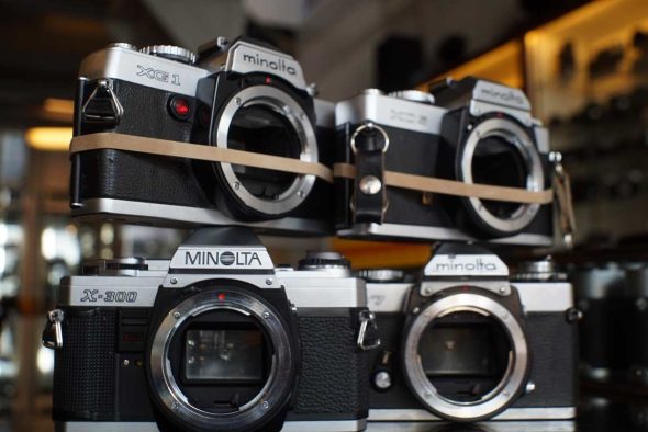 Lot of 4x different Minolta 35mm SLR cameras, OUTLET