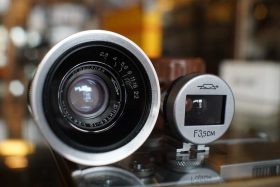 KMZ Jupiter-12 35mm F/2.8 LTM lens chrome + Optical 35mm viewfinder