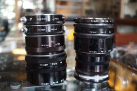 Huge lot of original Nikon Macro and extension rings, many versions