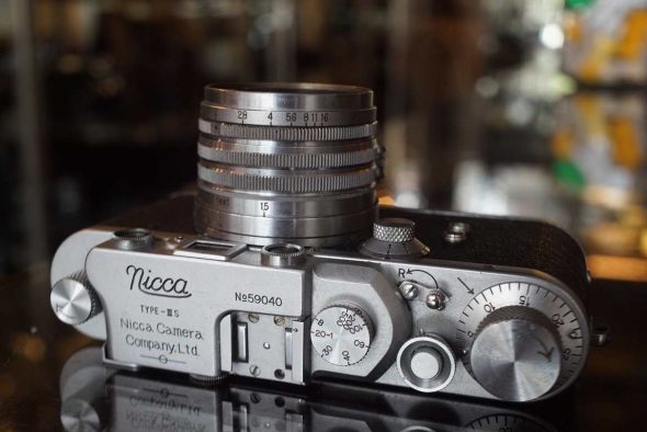 Nicca IIIS + Nikon Nikkor-HC 5cm f/2 Leica copy