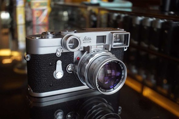 Leica M3 single stroke + Ridig DR 50mm F/2 Summicron lens, serviced