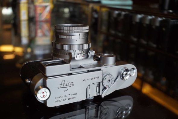 Leica M3 single stroke + Ridig DR 50mm F/2 Summicron lens, serviced