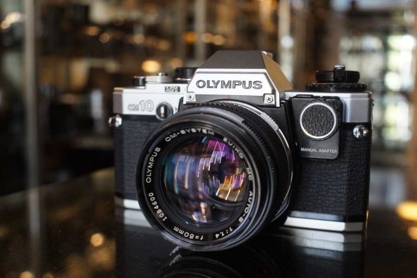 olympus OM10 + manual adapter kit w/ OM Zuiko 50mm f/1.4 MC