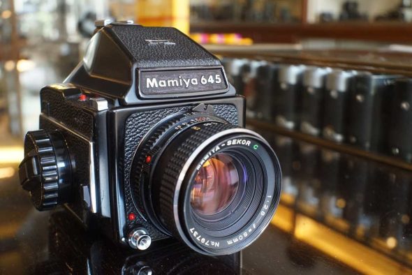 Mamiya M645J with prism finder + 80mm F/2.8 standard lens