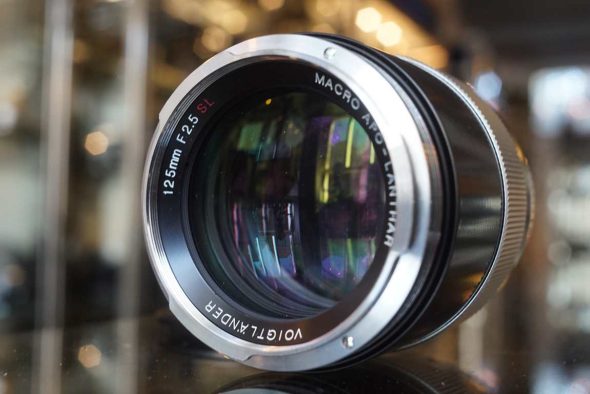 Voigtlander Macro APO-Lanthar 125mm F/2.5 SL for Canon EF, boxed, aperture issue, OUTLET