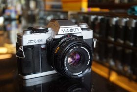Minolta XG-M chrome + MD Rokkor 45mm F/2 lens