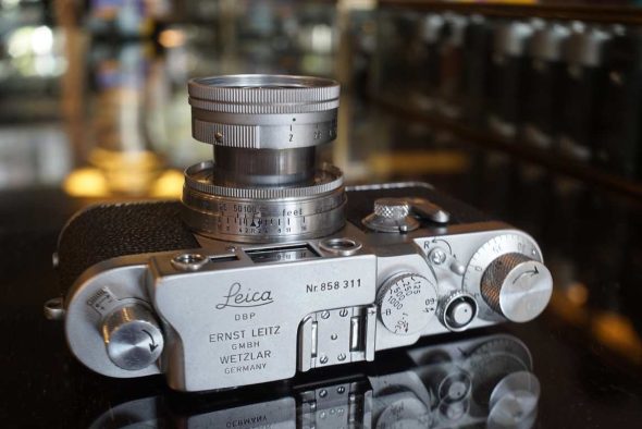 Leica IIIG rangefinder + 50mm F/2 Collapsible Summicron lens
