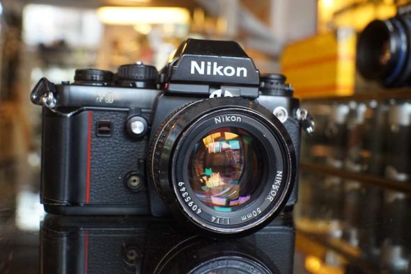 Nikon F3 + Nikkor 50mm F/1.4 AI kit, worn but working