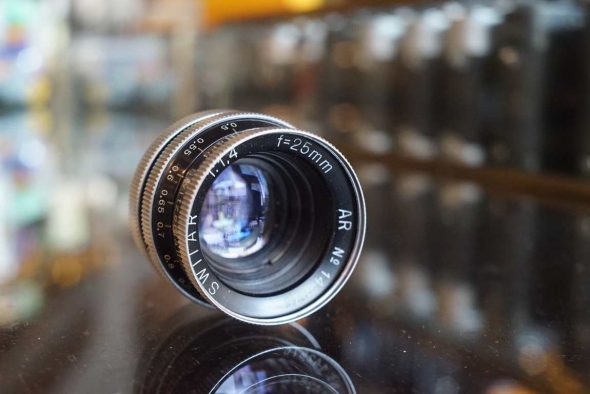 Kern-Paillard Switar 25mm F/1.4 AR lens for 16mm movie camera