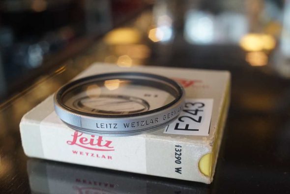 Leica UVa filter E48 chrome ring, boxed