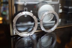 Leica M to LTM adapter pair. 14098 + 14099, For 35mm, 90mm and 135mm