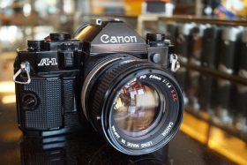 Canon A-1 Kit w/ FD 50mm f/1.4 SSC, CLA
