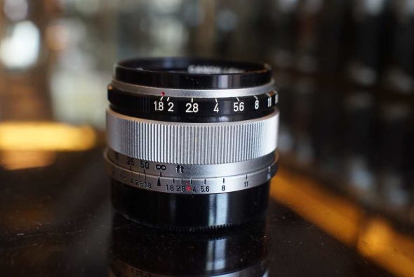 Canon lens 35mm 1:1.8 in Leica screw mount