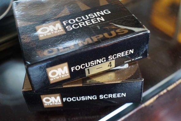 Olympus OM Focusing screen 1 and 13, boxed