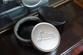 3x Leica M caps: Front lens cap, rear lens and body cap