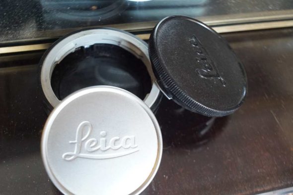 Leica M cap lot of 3: Body cap, front lens cap and back lens cap