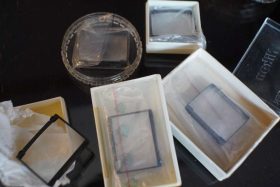 Nikon 5x Focusing screens for F and F2, different versions in cases