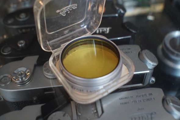 Leica Leitz Yellow 1 filter for Summarit 1:1.5 / 50mm, cased