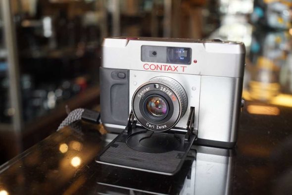 Contax T in silver with Sonnar 38mm F/2.8 T* lens, for repair/parts/collection, OUTLET