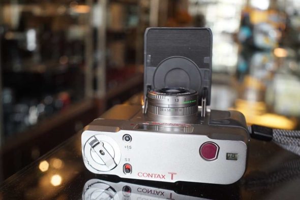 Contax T in silver with Sonnar 38mm F/2.8 T* lens, for repair/parts/collection, OUTLET