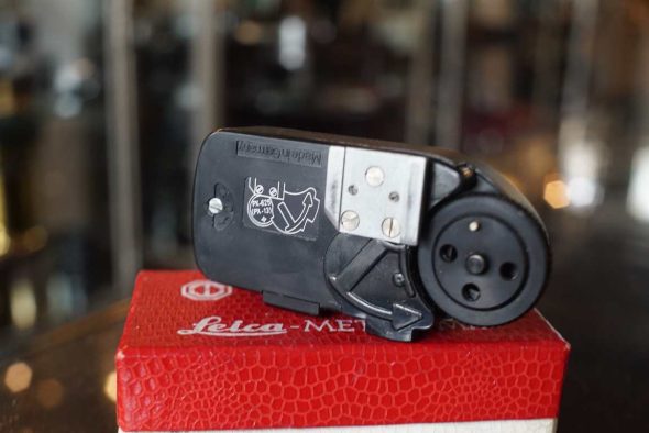 Leica Meter MR4 black chrome, working and accurate, boxed