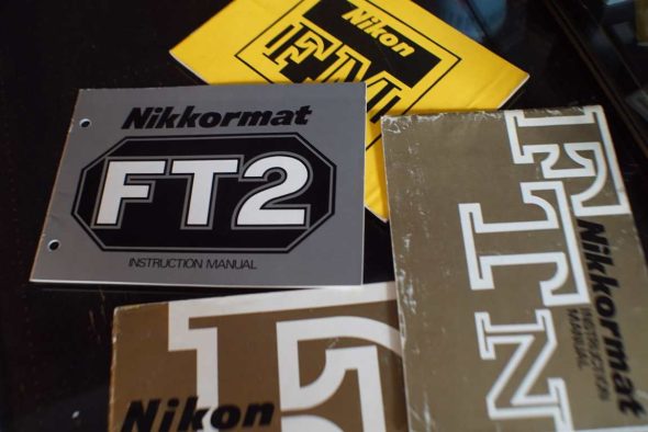 Nikon F, FTN, FT2 and FM user manual lot