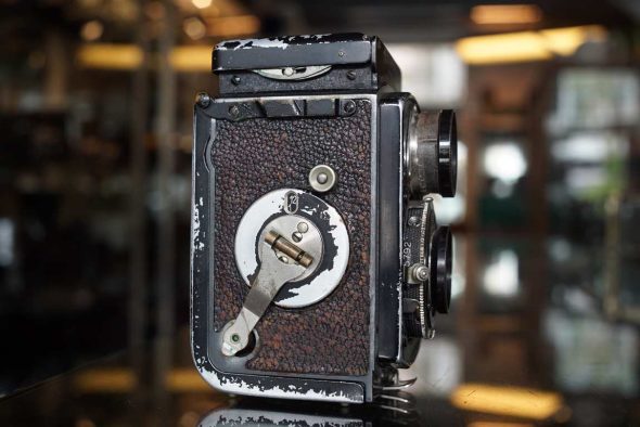 Rolleiflex 4×4 w/ 60mm F/3.5 Tessar lens, one of the first original baby Rolleiflex